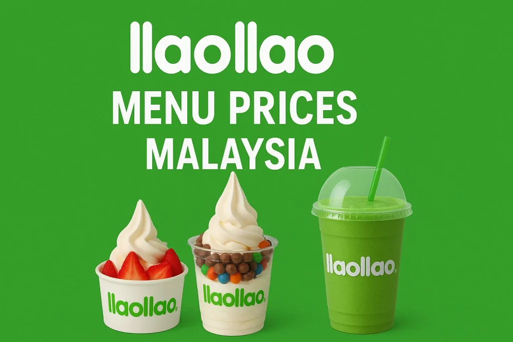 Llaollao Menu Price  Malaysia