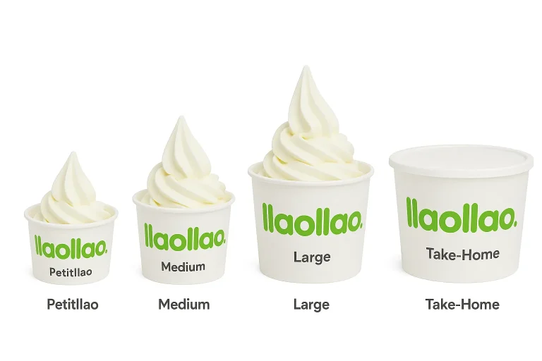 llaollao Sizes