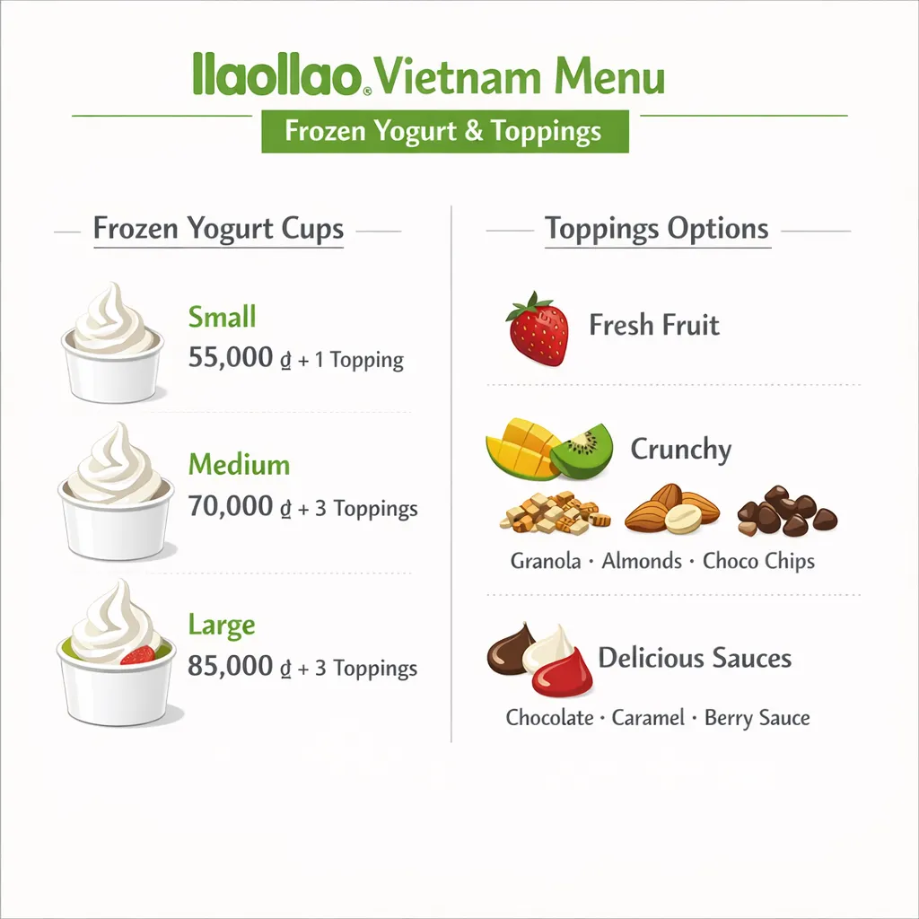 llaollao Vietnam Menu