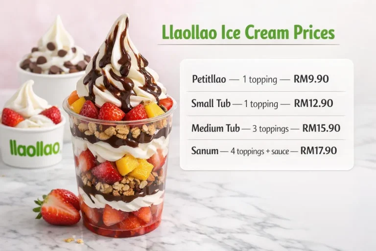 llaollao Ice Cream Price