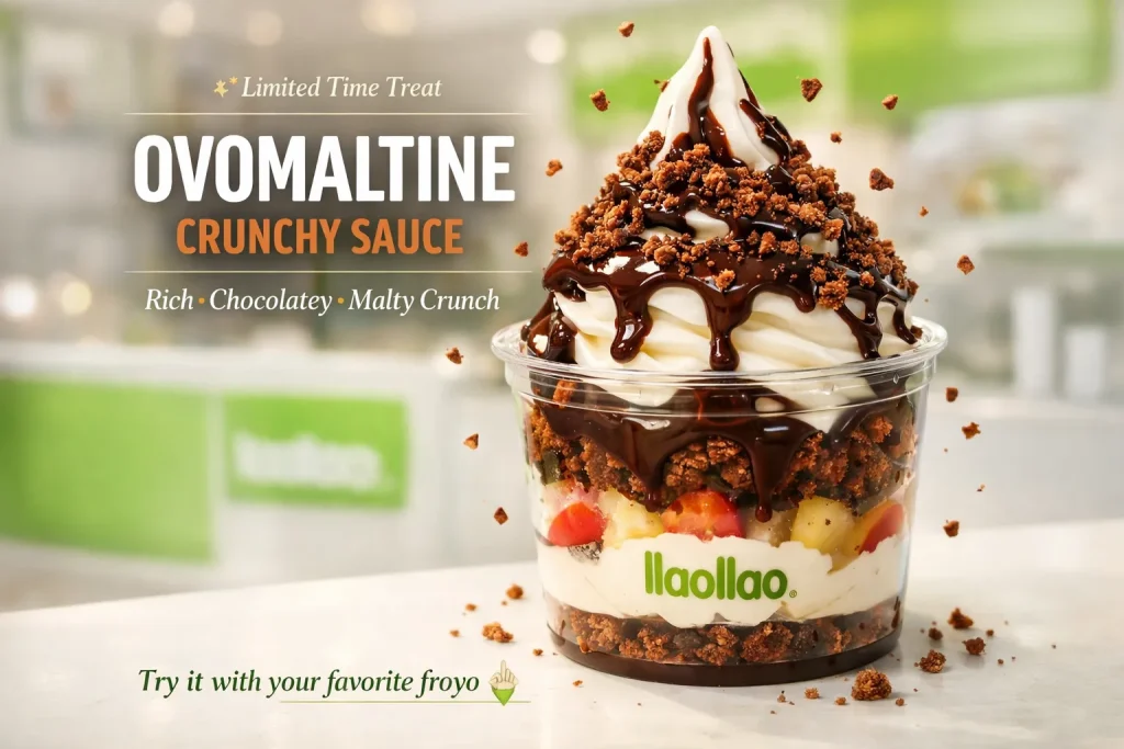 llaollao Ovomaltine Crunchy Sauce