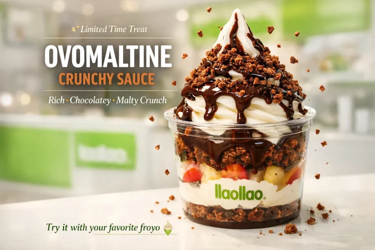 llaollao Ovomaltine Crunchy Sauce